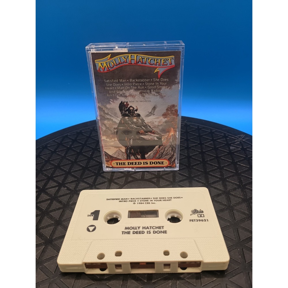 Molly Hatchet The Deed Is Done Cassette Tape 1985 Epic PET 39621 Hard Rock